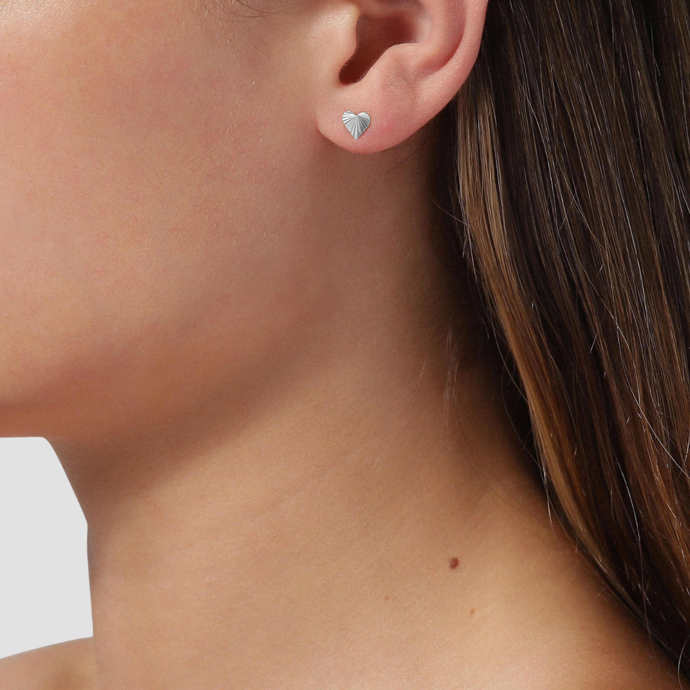 Reflection Heart Stud