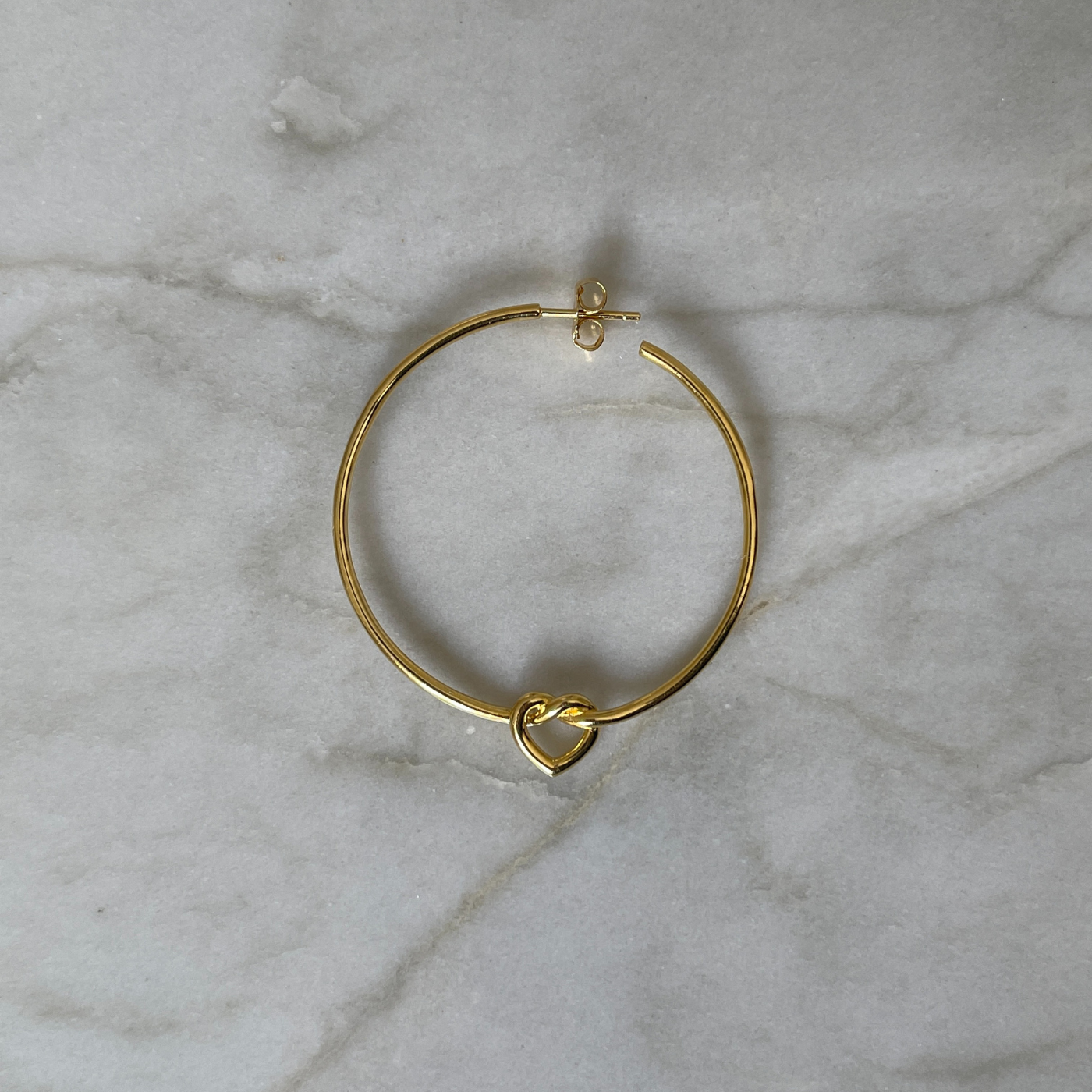 Preloved Big Tied Heart Hoop
