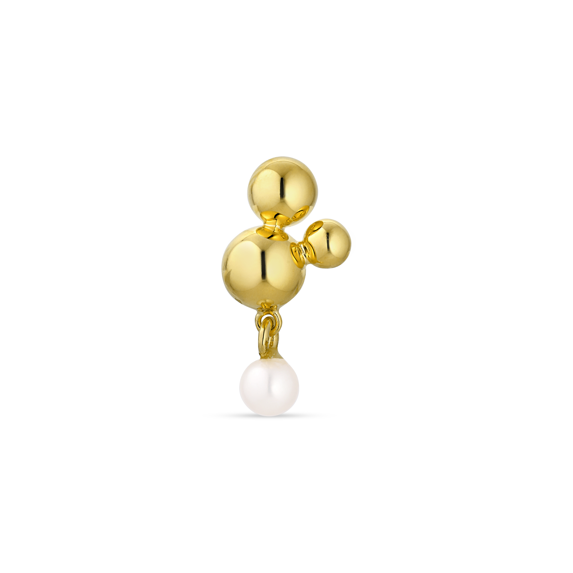 Atomic Stud w. pearl pendant