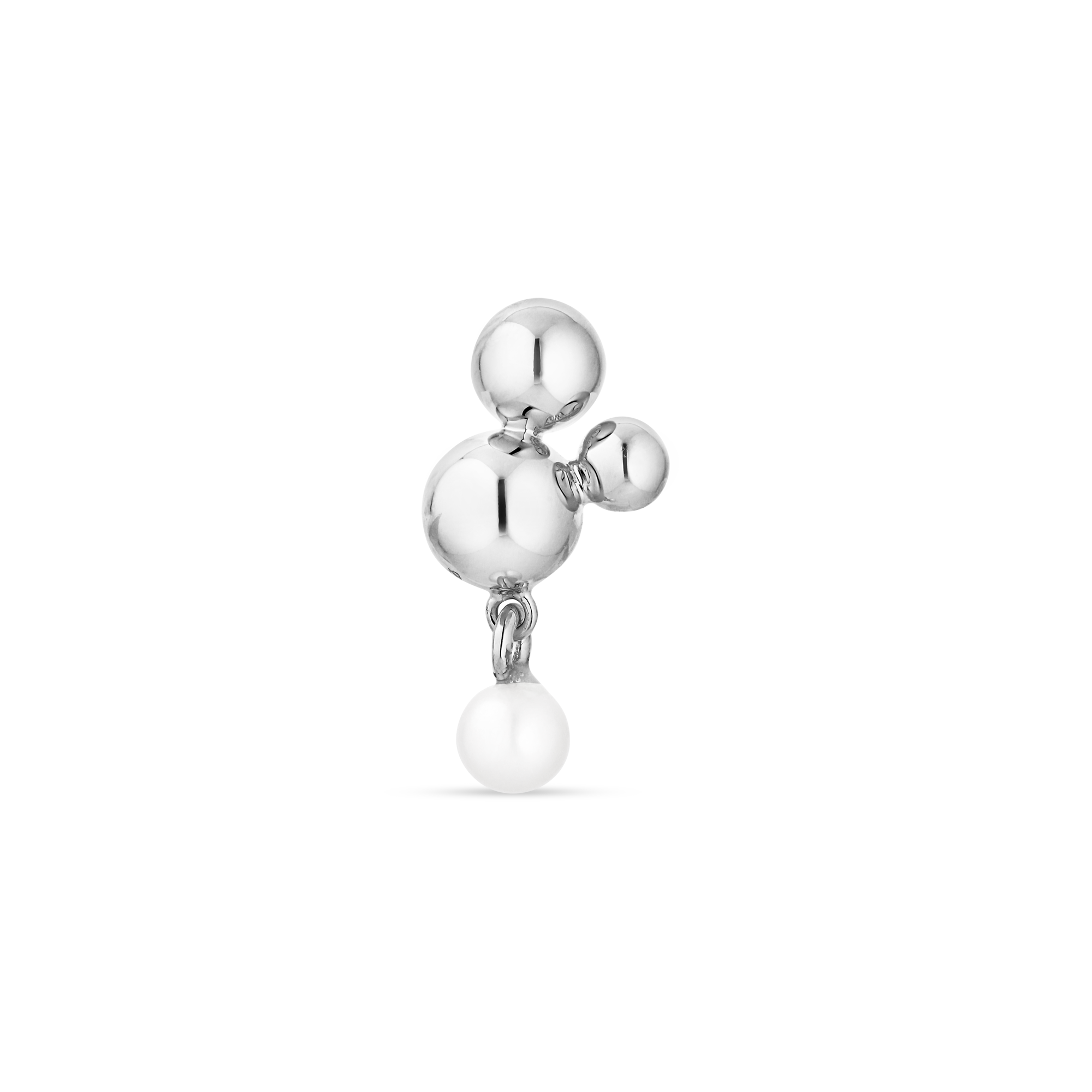 Atomic Stud w. pearl pendant