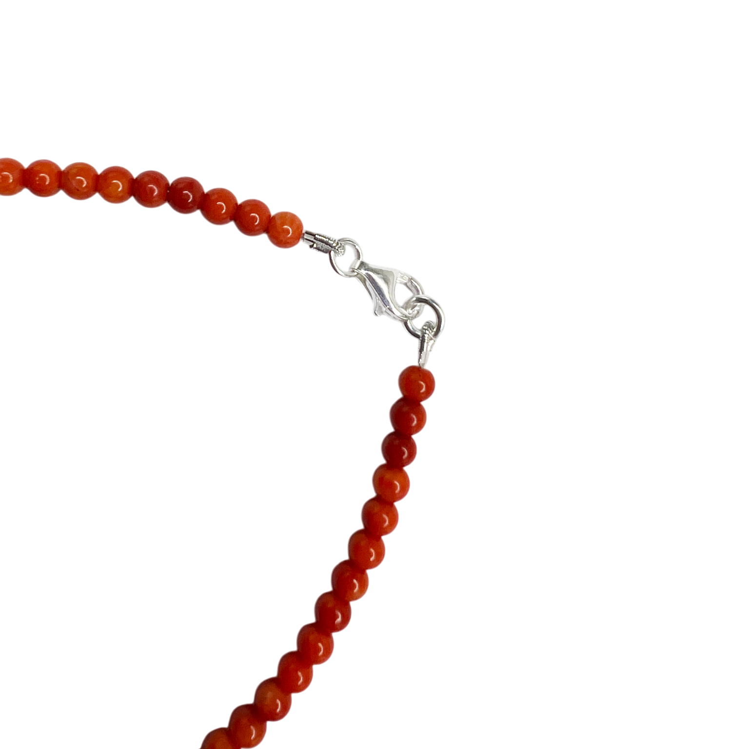 Bead anklet Coral