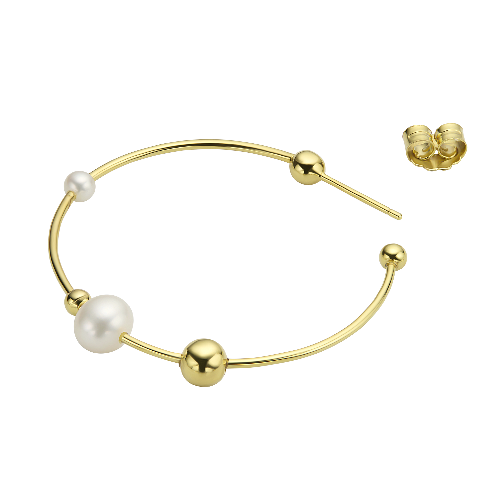 Big Atomic Pearl Hoop