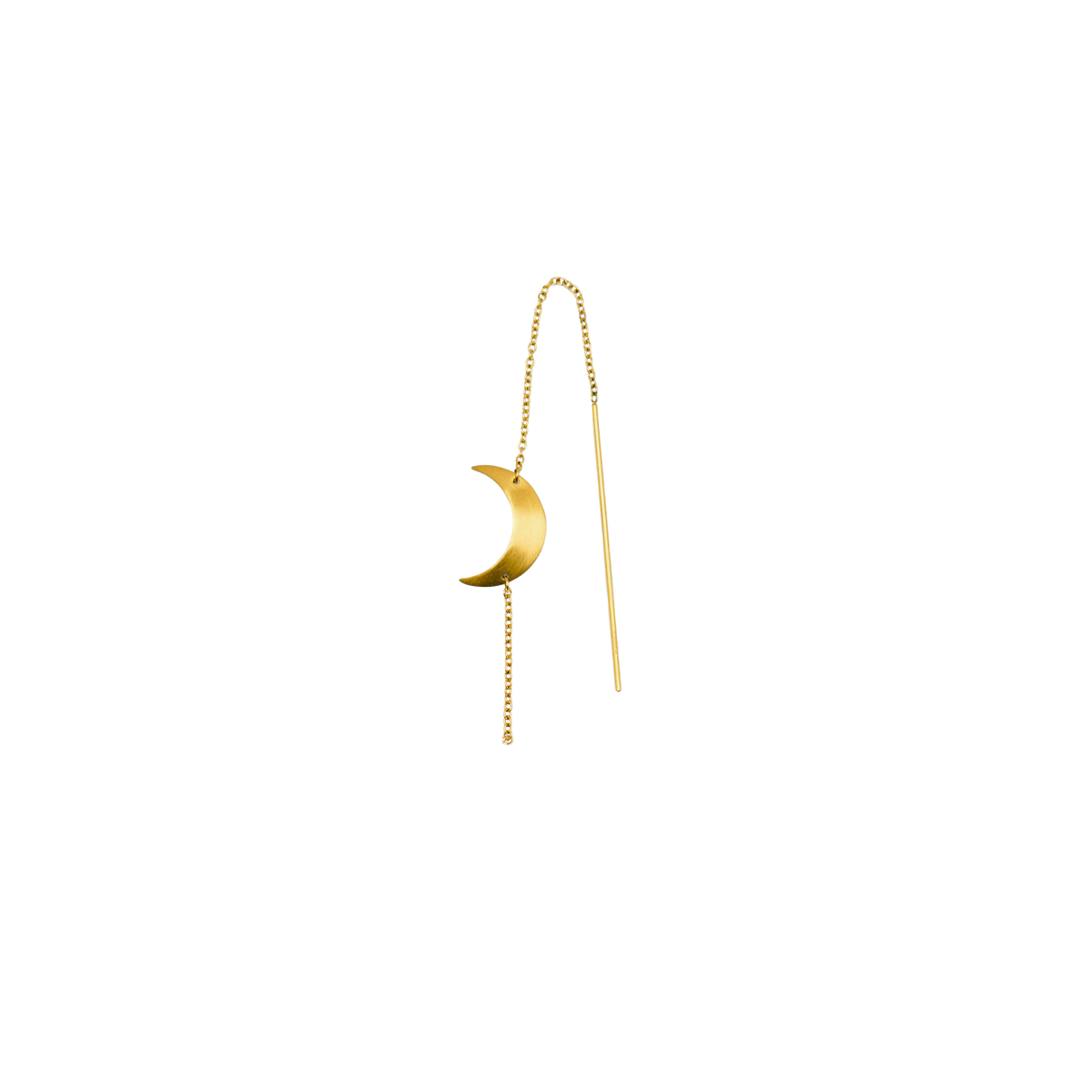 Big Half Moon chain earring