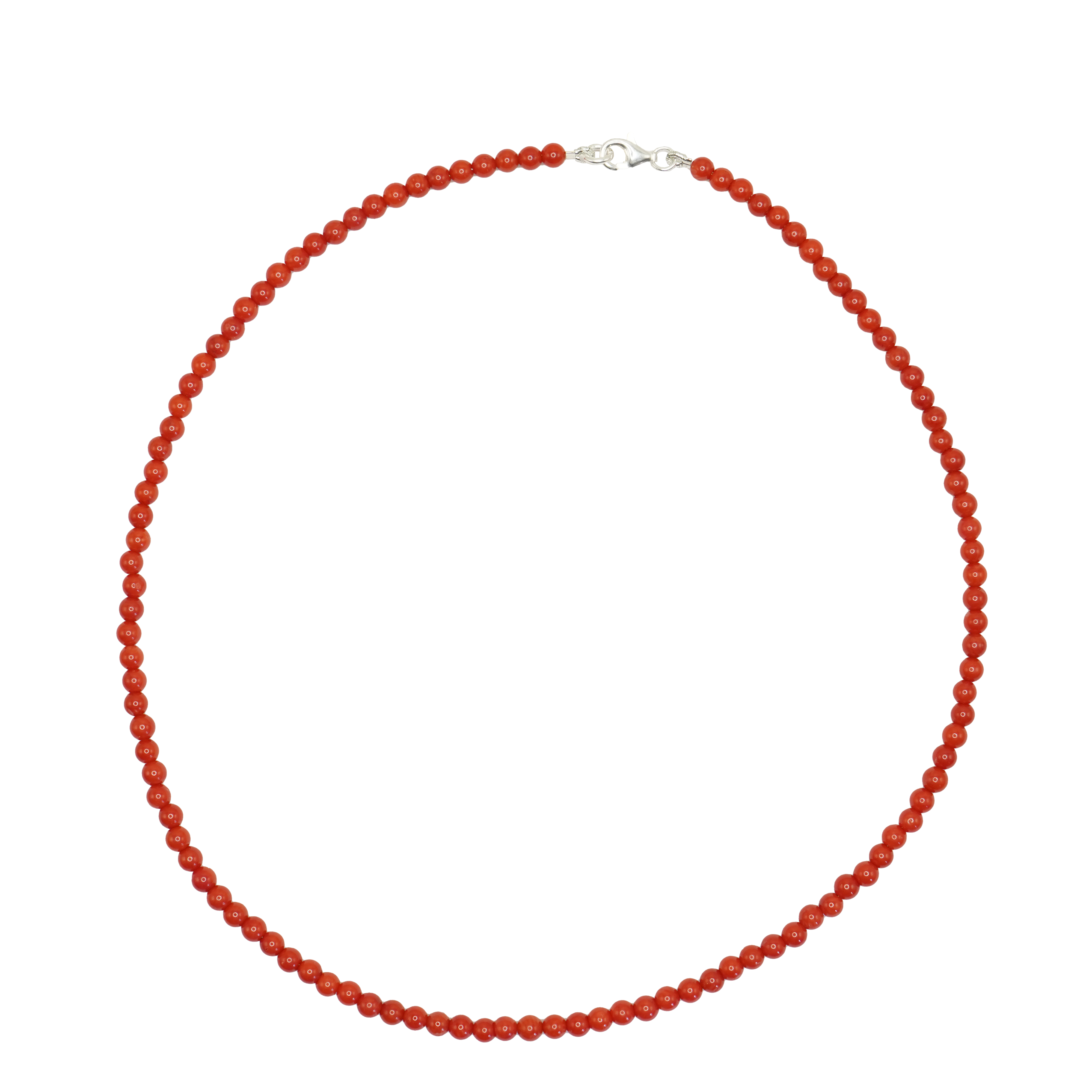 Bead necklace Coral