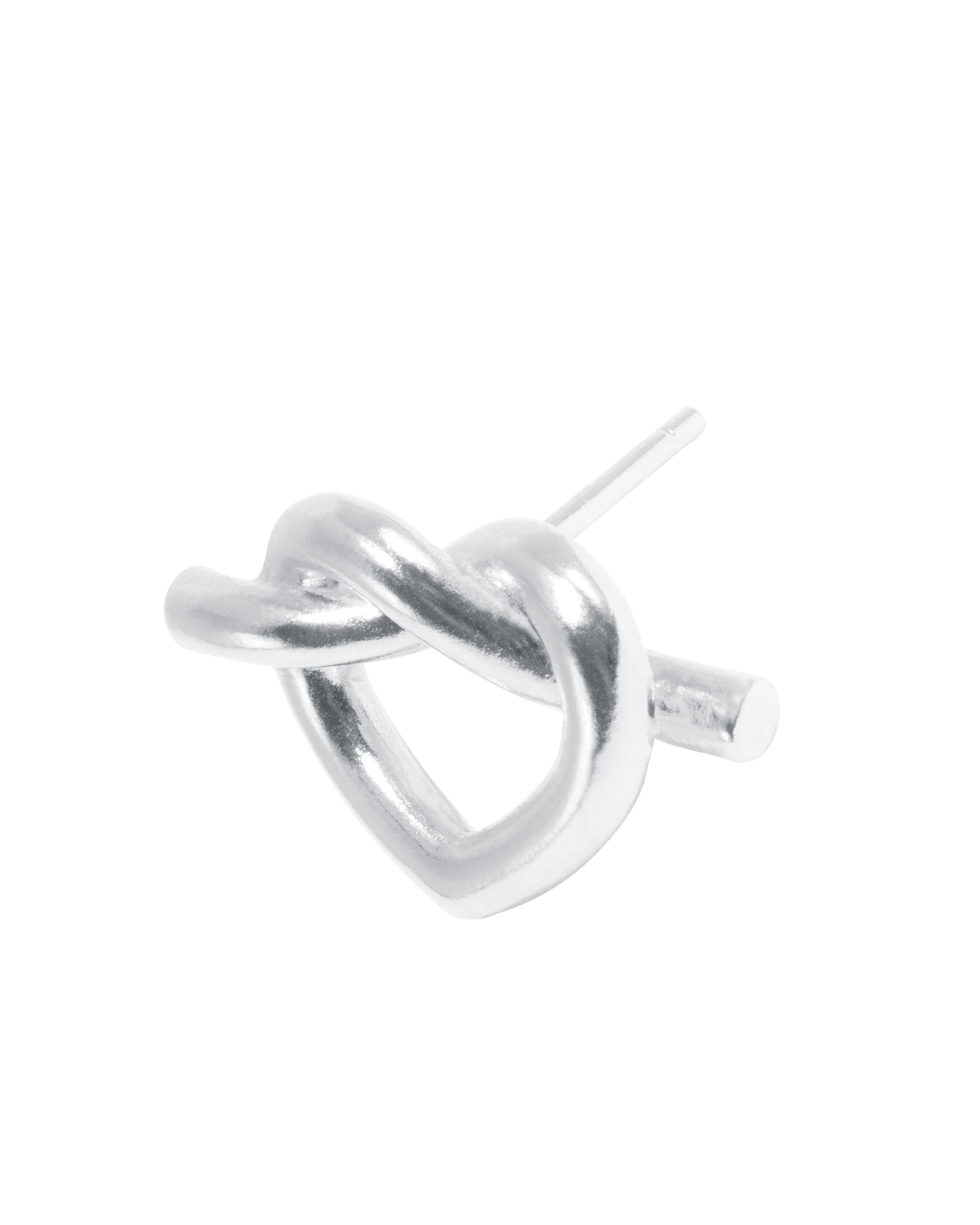 Big Tied Heart Stud