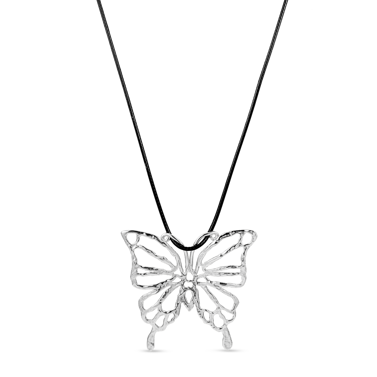 Big Butterfly String Necklace