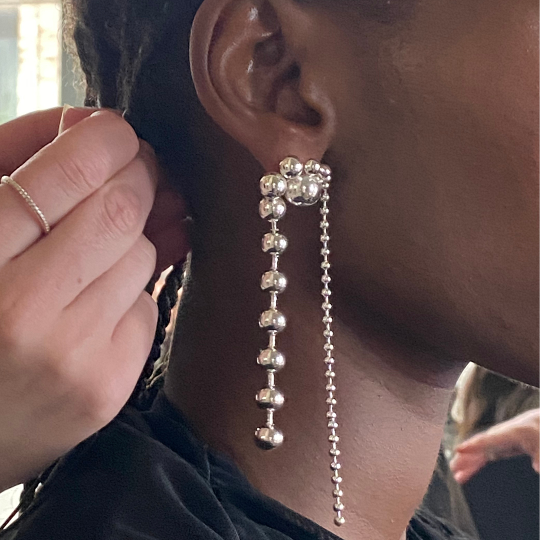 Peacock Chain Stud