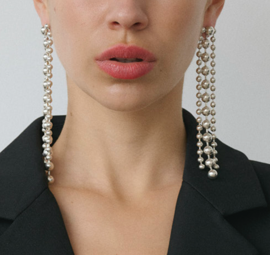 Triple chain Earring