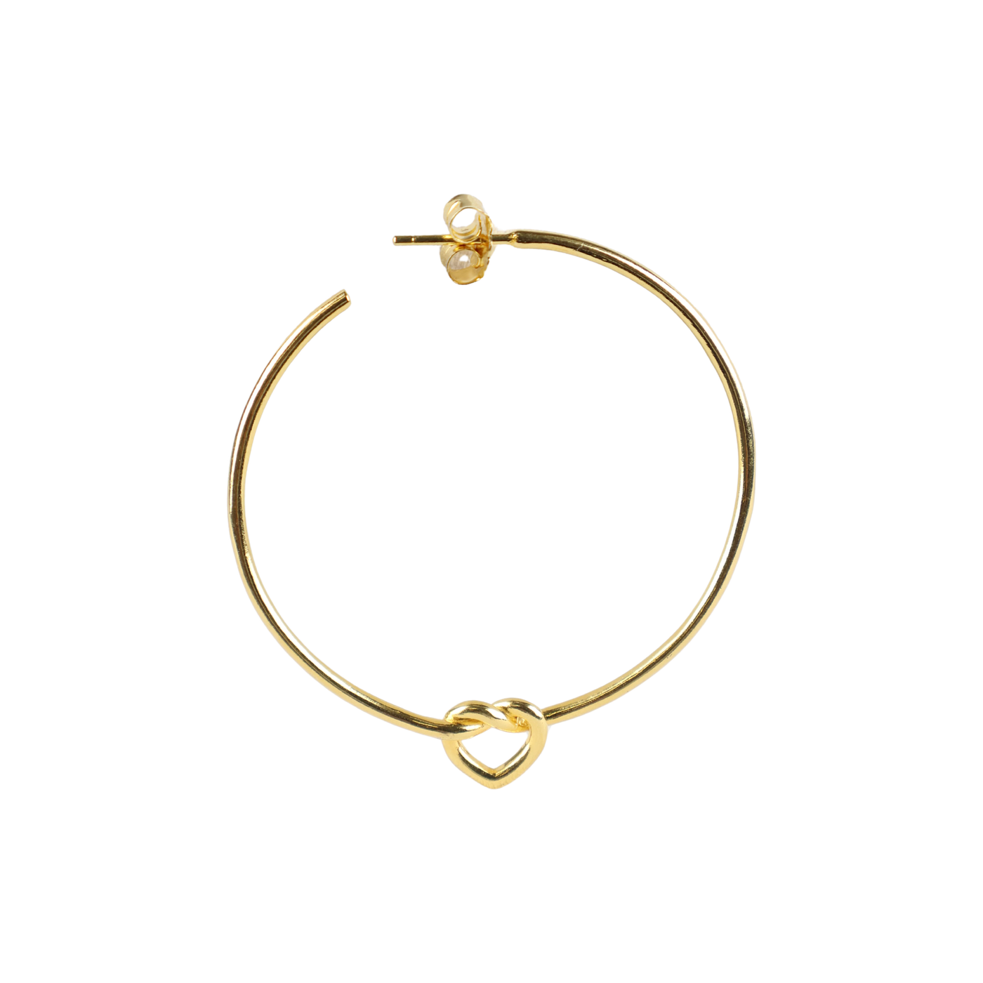 Preloved Big Tied Heart Hoop