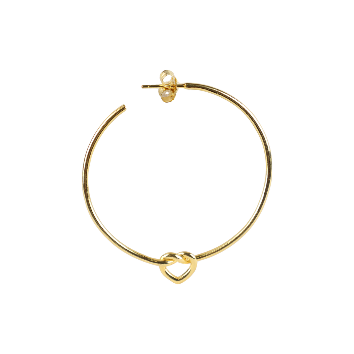Preloved Big Tied Heart Hoop