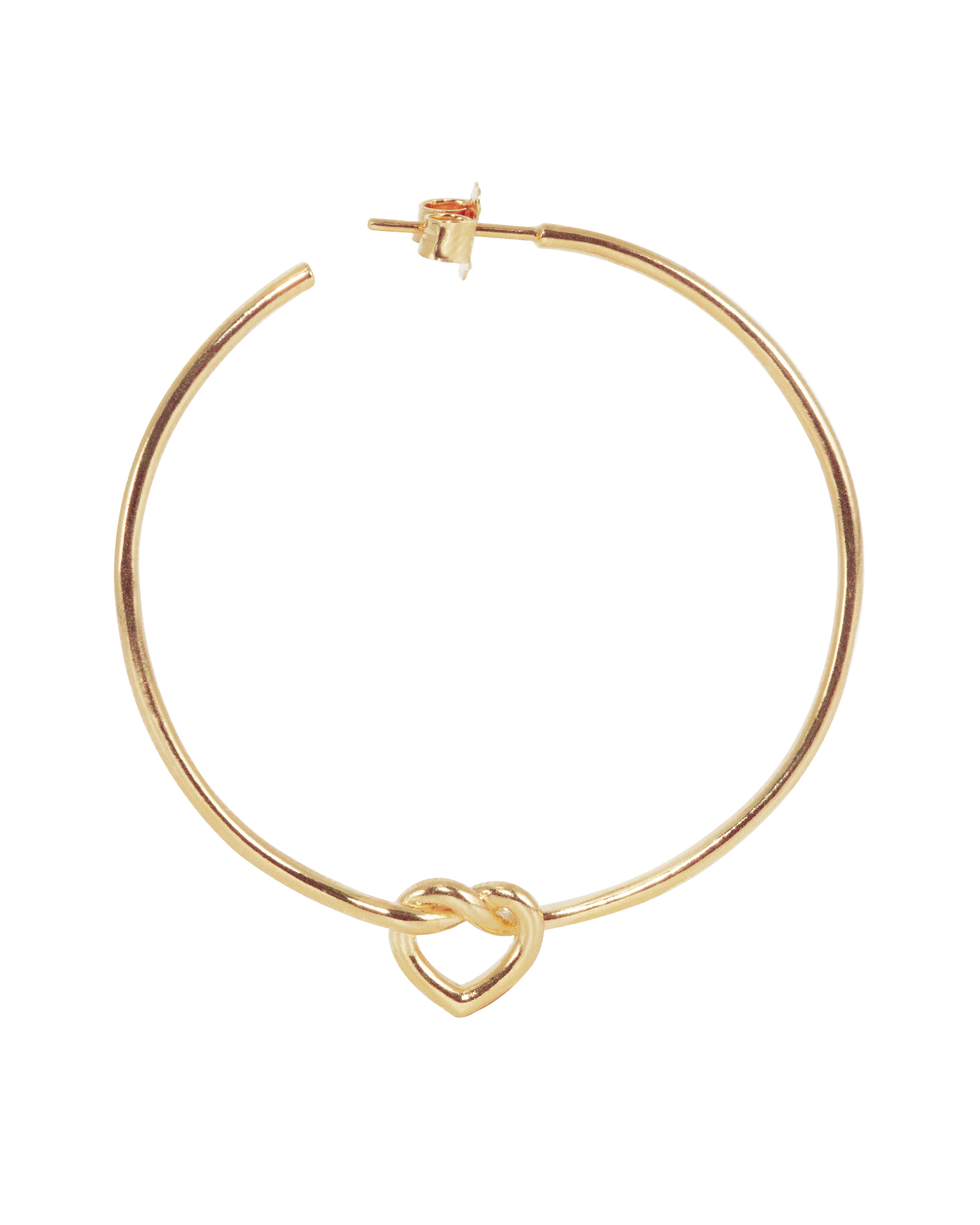Preloved Big Tied Heart Hoop