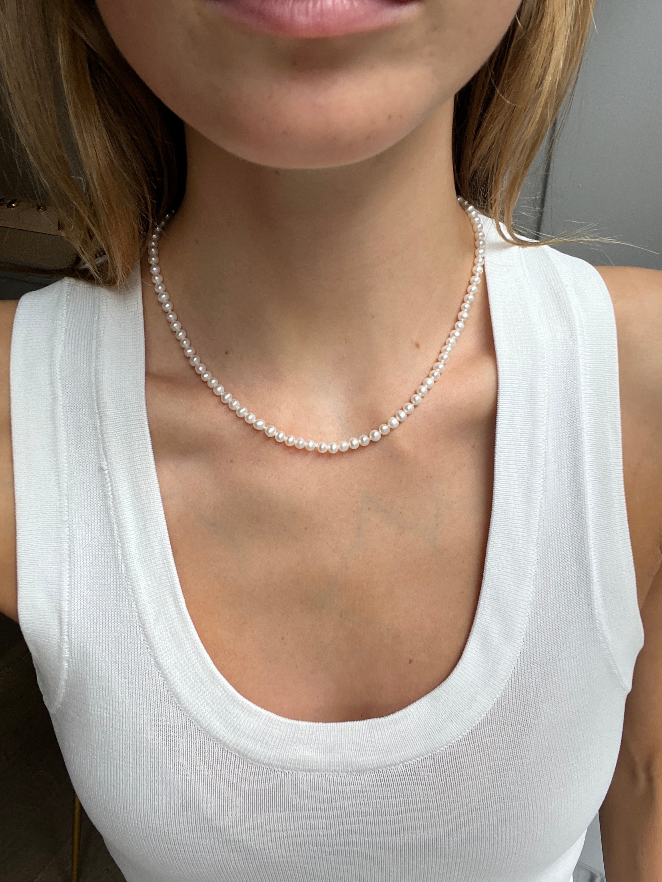 Freshwater pearl necklace