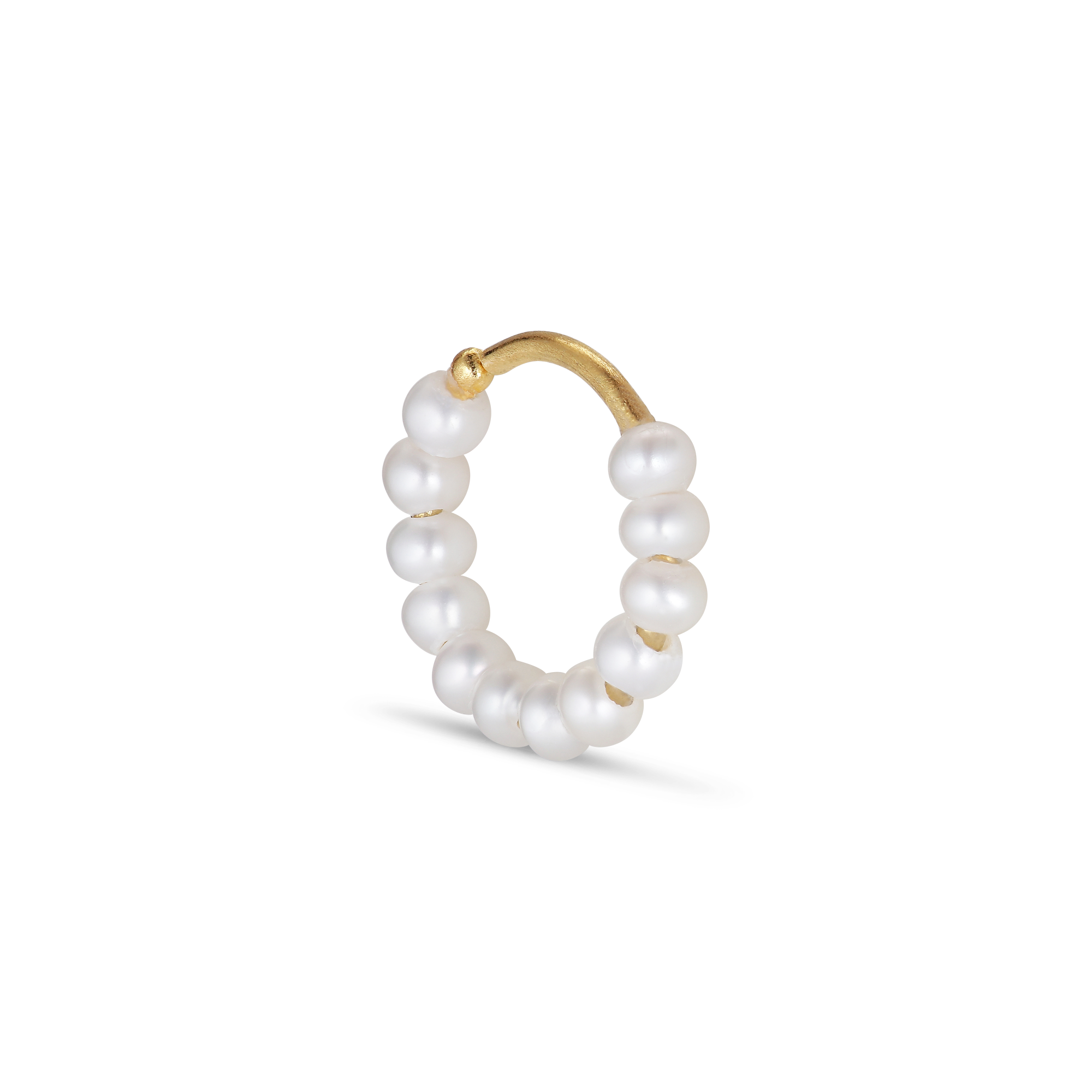 Row Pearl Twist Earring