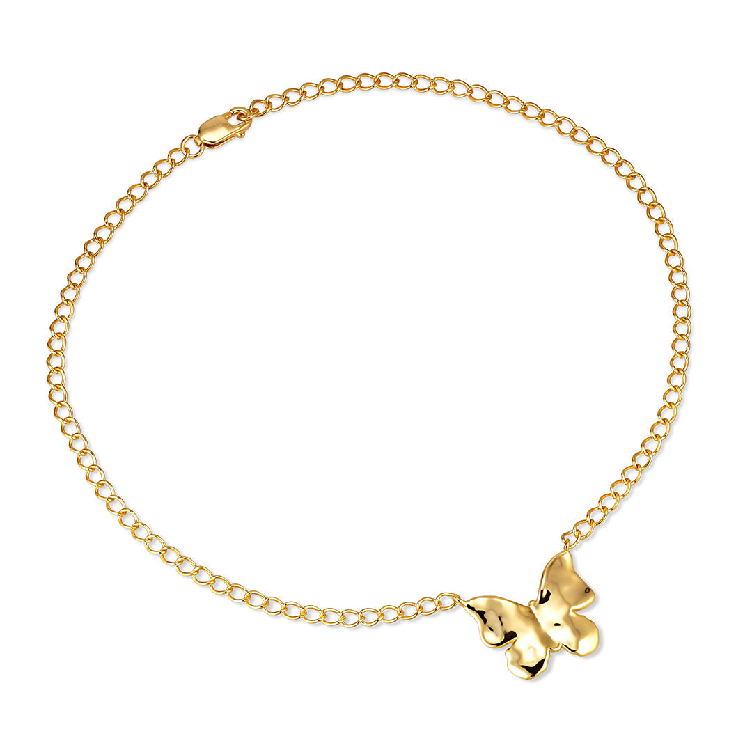 Butterfly Anklet Chain 24cm