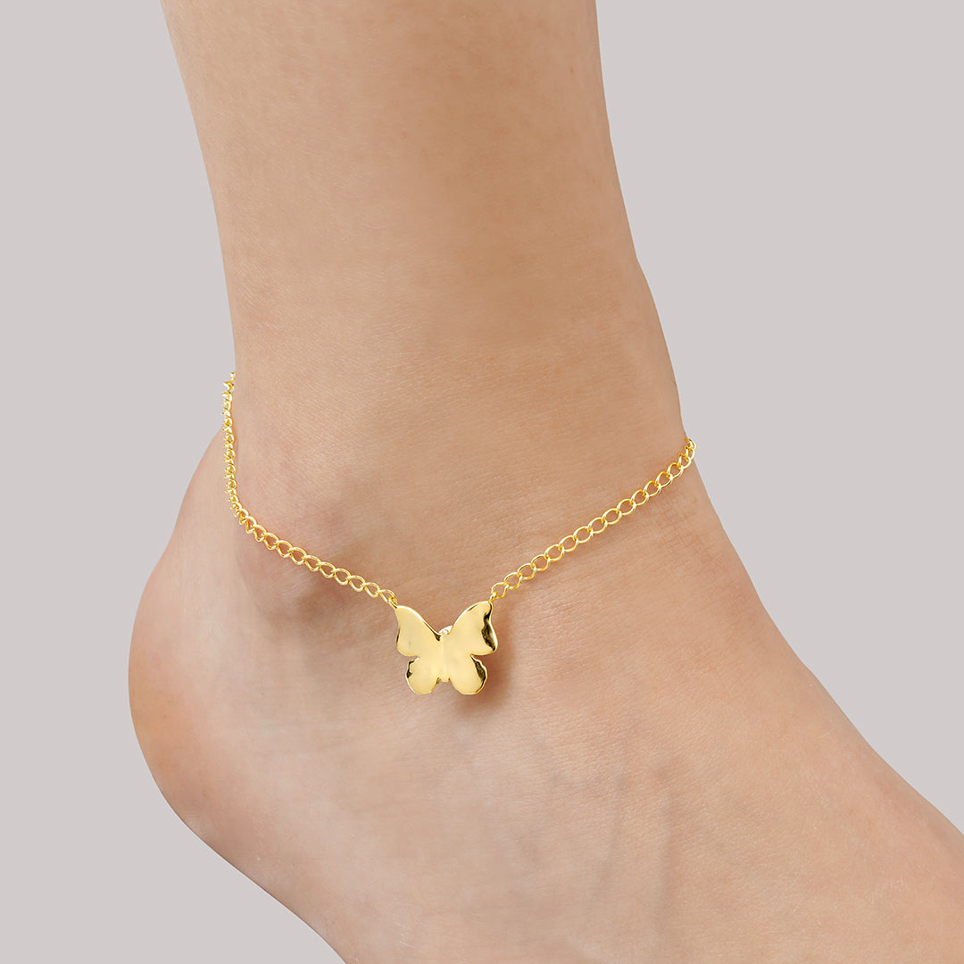 Butterfly Anklet Chain 24cm