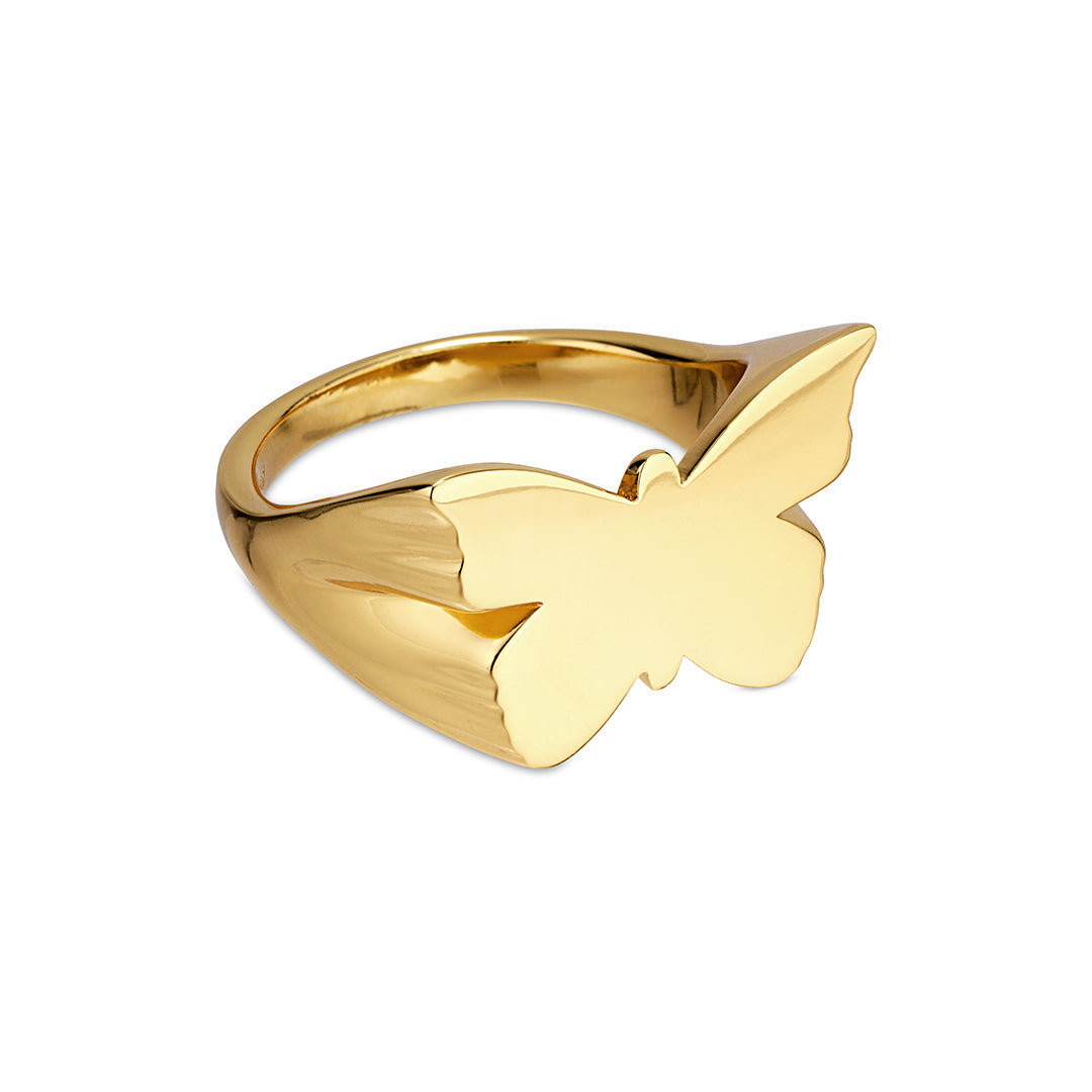 Butterfly Signet ring