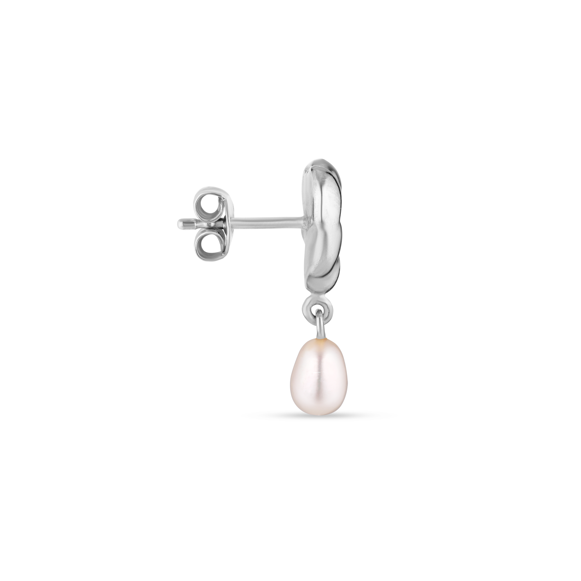 Drippy Earstud with Pearl Pendant