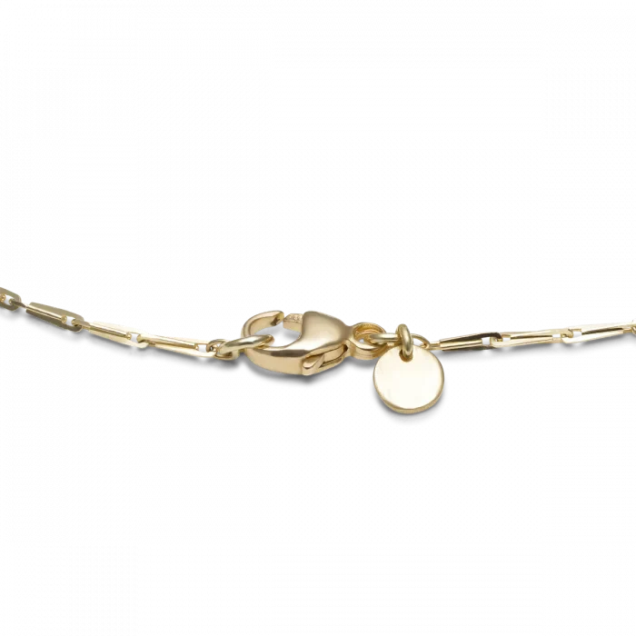 Bead chain bracelet in 14 karat gold, Large