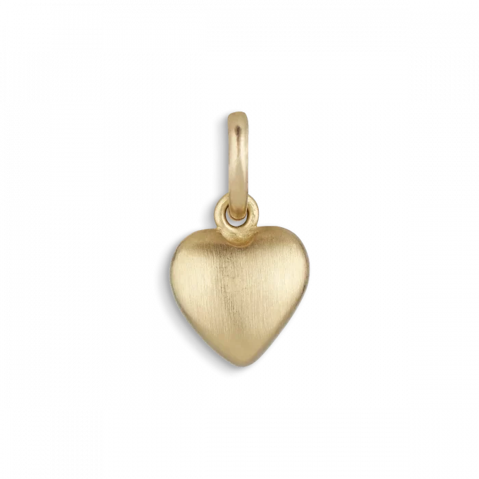 Small heart pendant in 14 karat gold