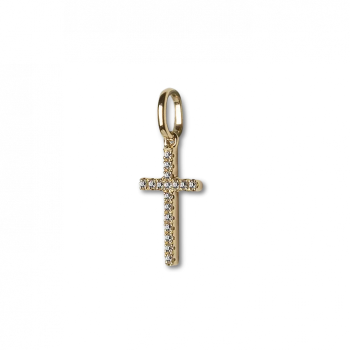 Small Cross Pendant with Diamonds 0,04 CT