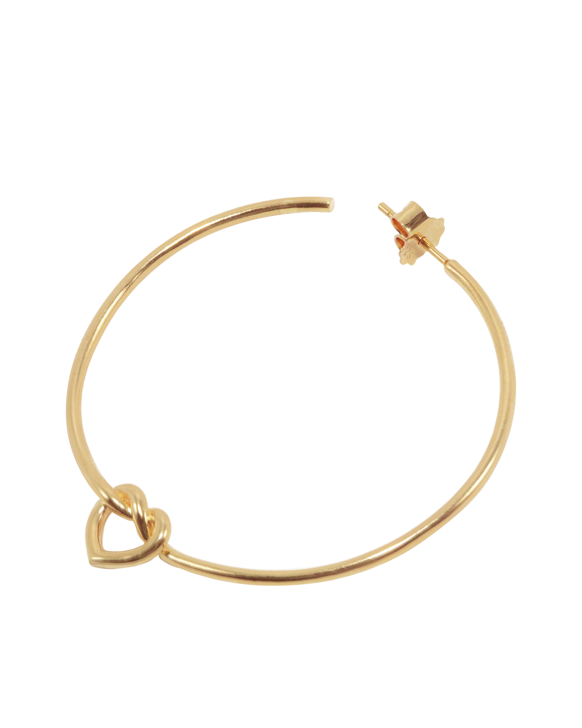 Preloved Big Tied Heart Hoop