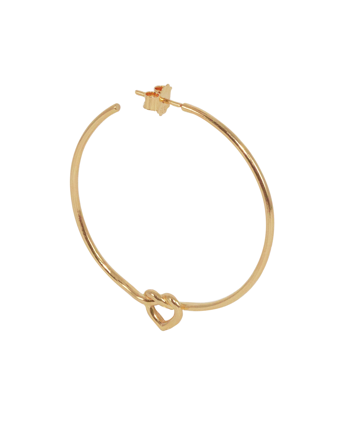 Preloved Big Tied Heart Hoop