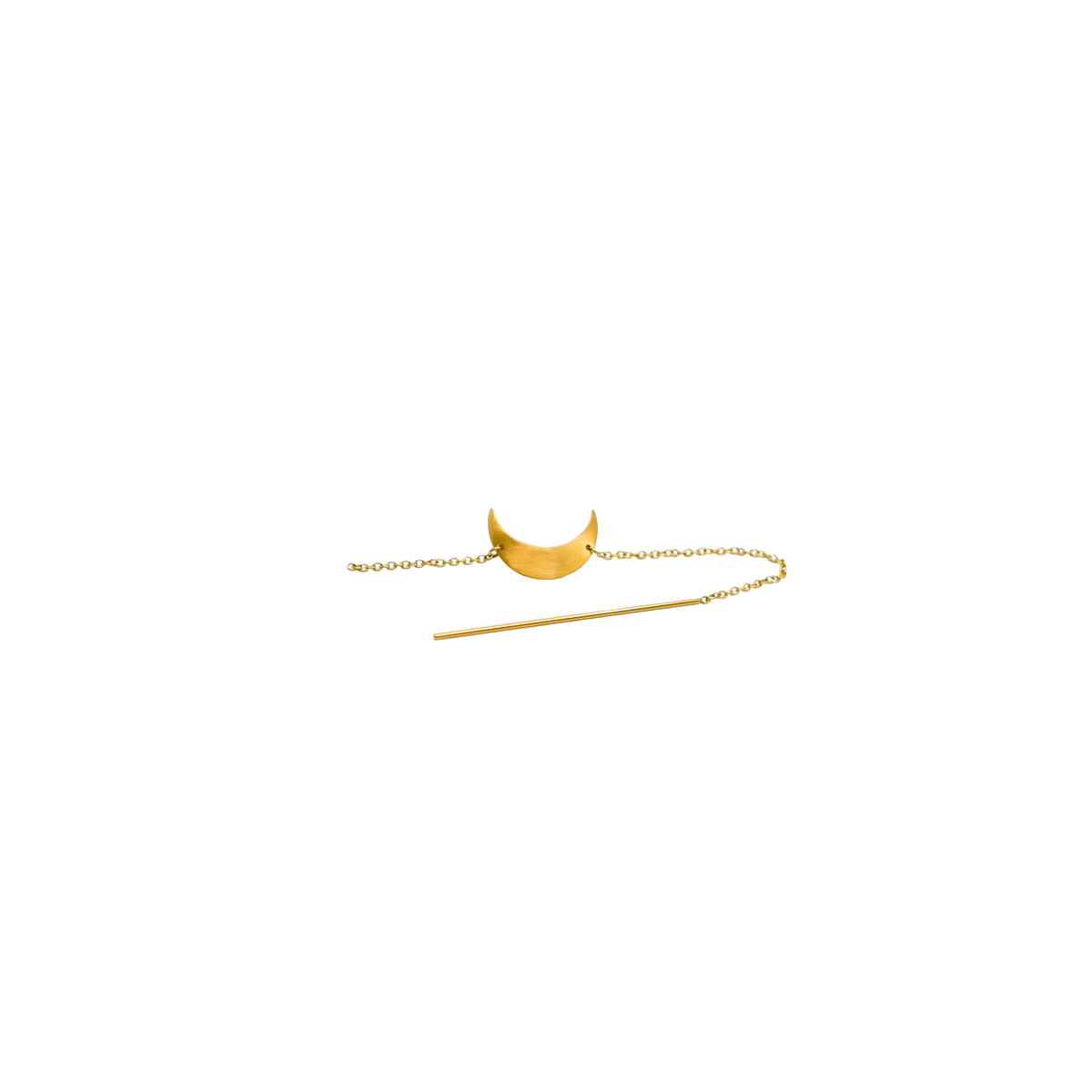 Big Half Moon chain earring