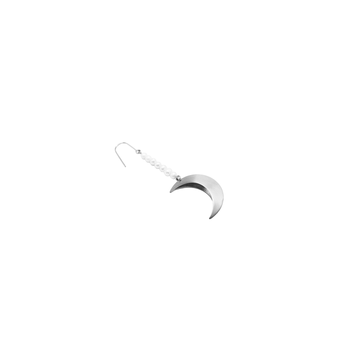 Half Moon Pearl Earring