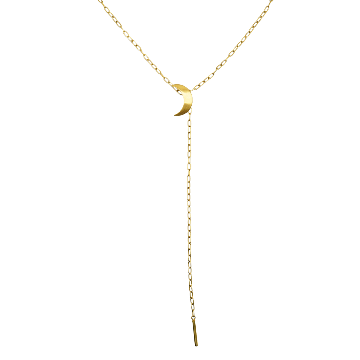 Half Moon Tie Necklace